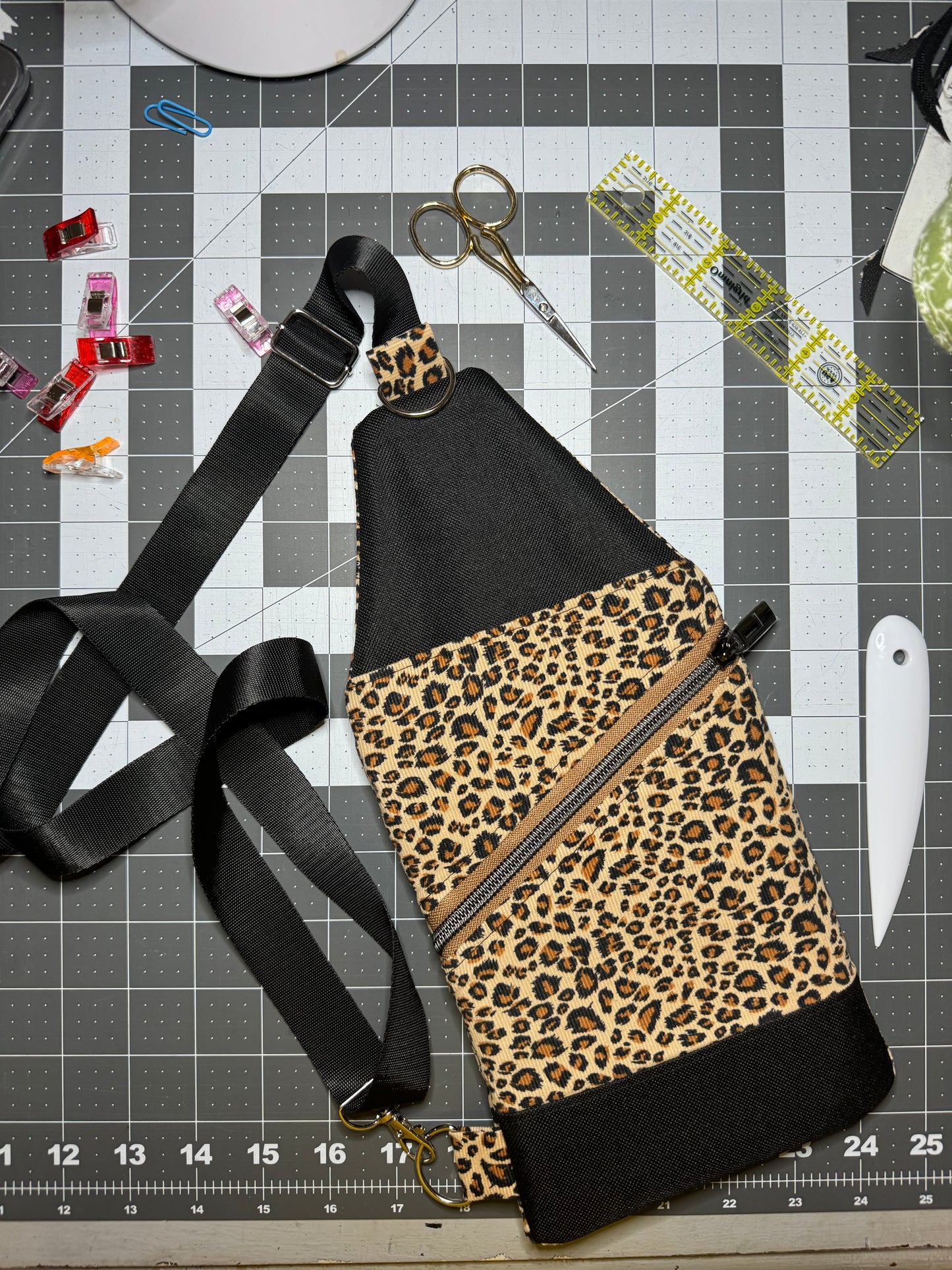 Mini Sling Traveler Bag - Cheetah